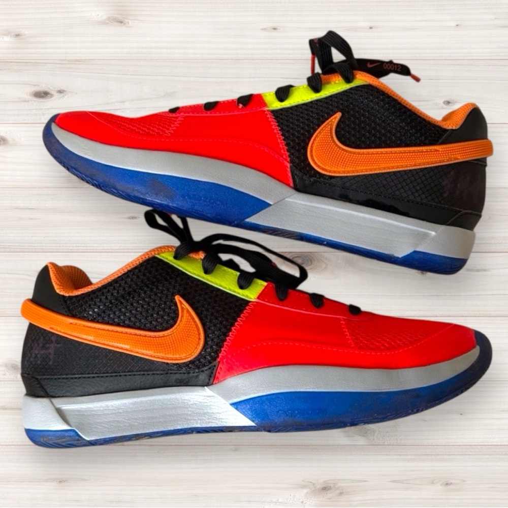 Nike JA Morant Basketball Shoes | Men’s Size 8 | Multicolor Low‑Top Sneakers